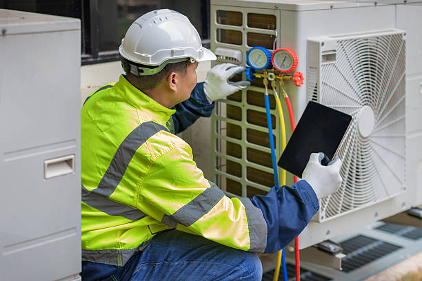 Professional Ac Installation technician working in Denton, TX